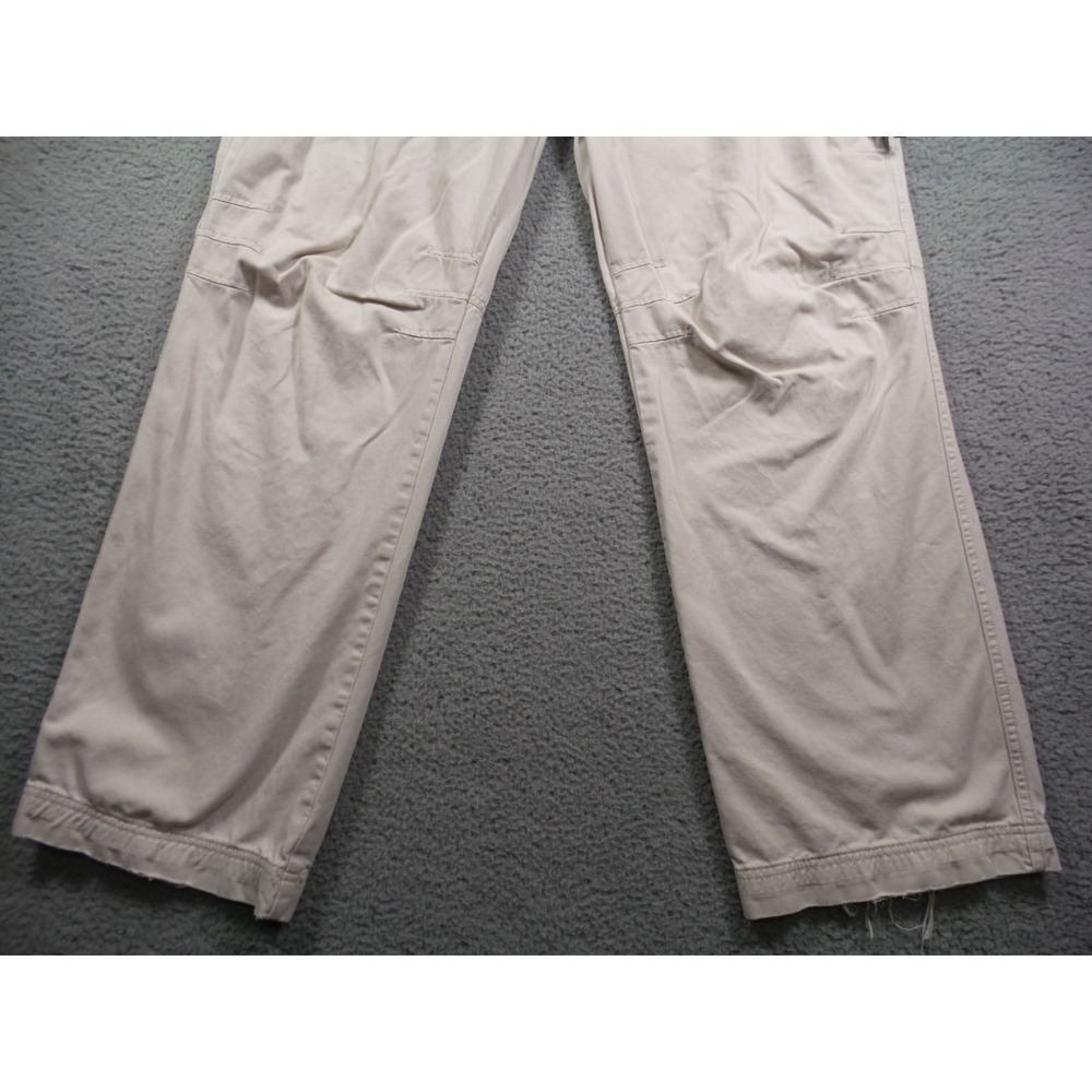Vintage Polo Jeans Co Ralph Lauren Pants Mens Size 31x32 Beige Cargo Wide Leg - Picture 2 of 16